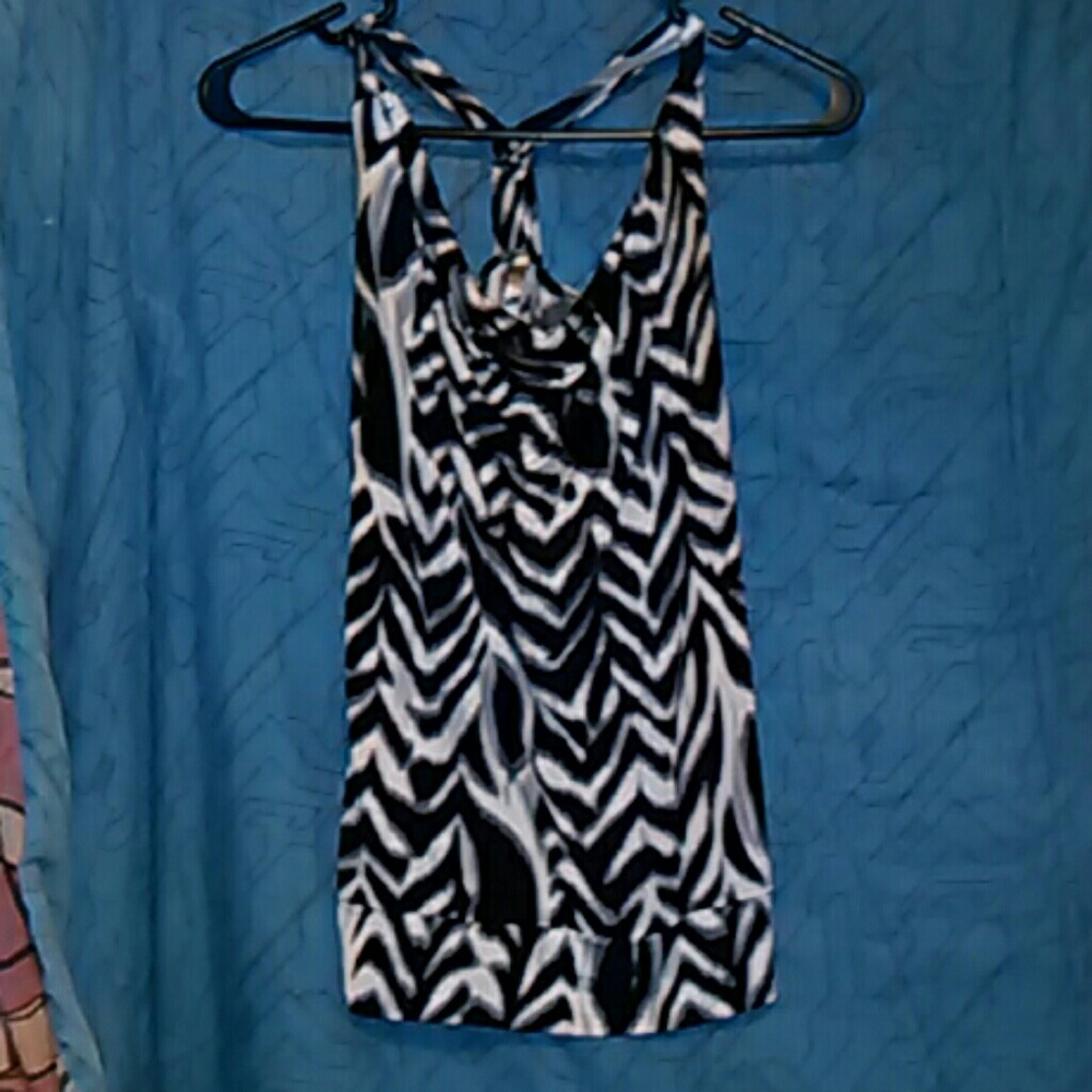 Zebra print tank top